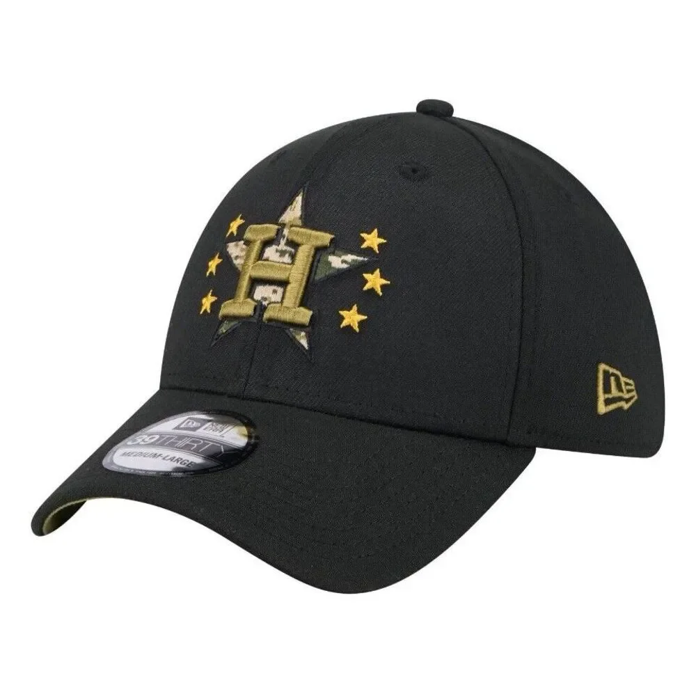 Houston Astros New Era Armed Forces Day American 39Thirty Stretch Fit‎ Hat Mens